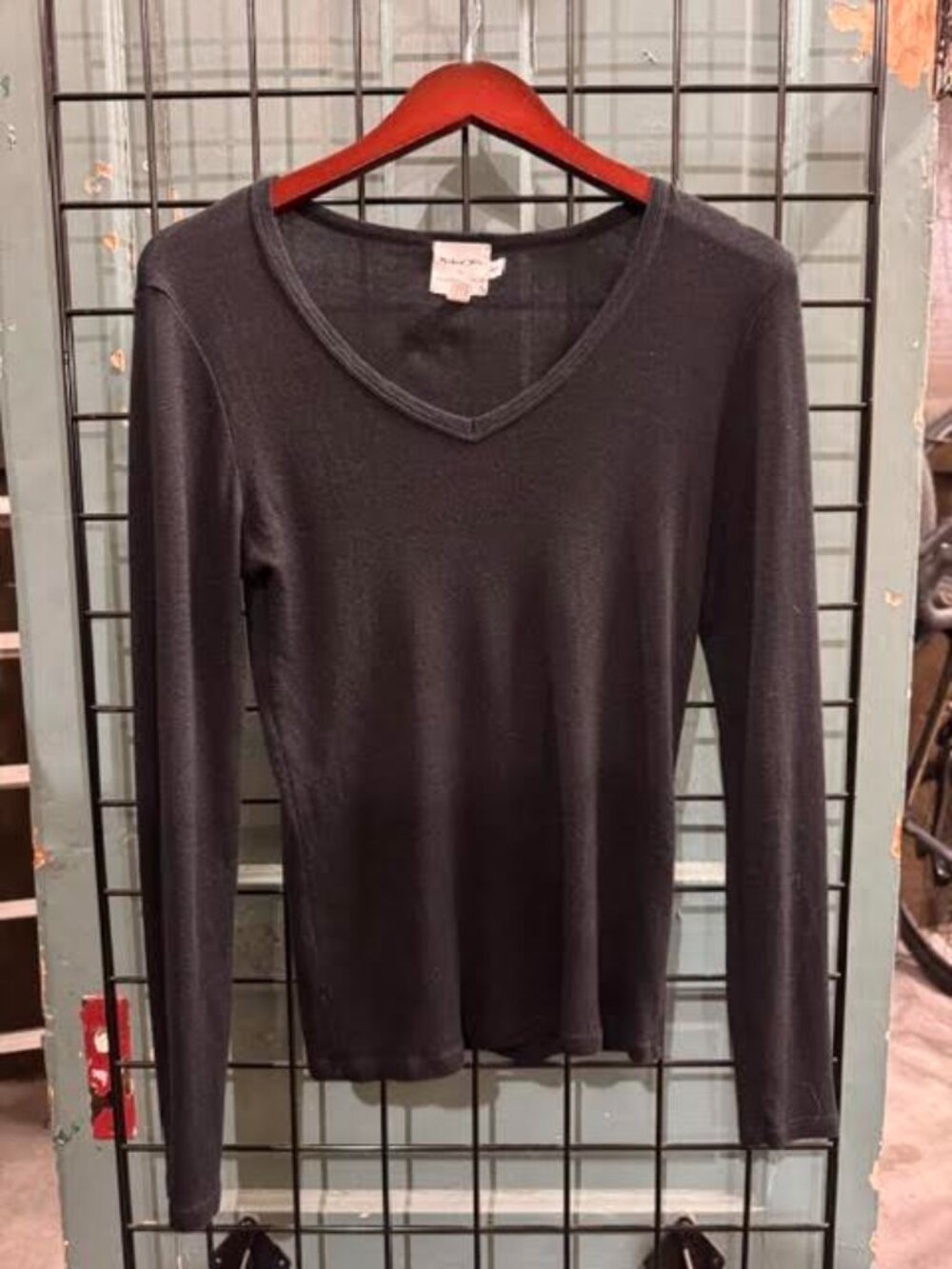 Womens Michael Stars for Anthro VNeck Long Sleeve